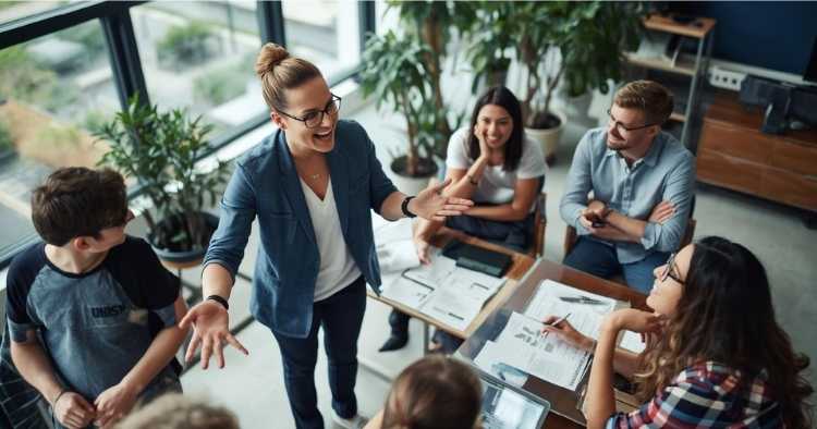Learners disengaged during a poorly delivered training session.
