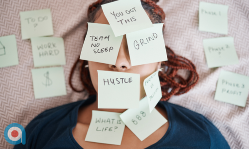 Busy manager moving between tasks without time for reflection