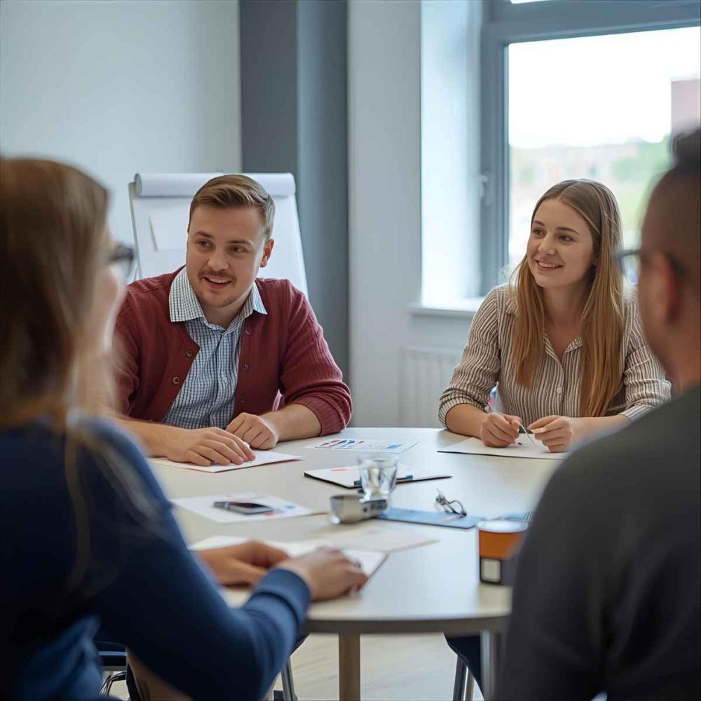 Learners working together through engaging practical training activities.