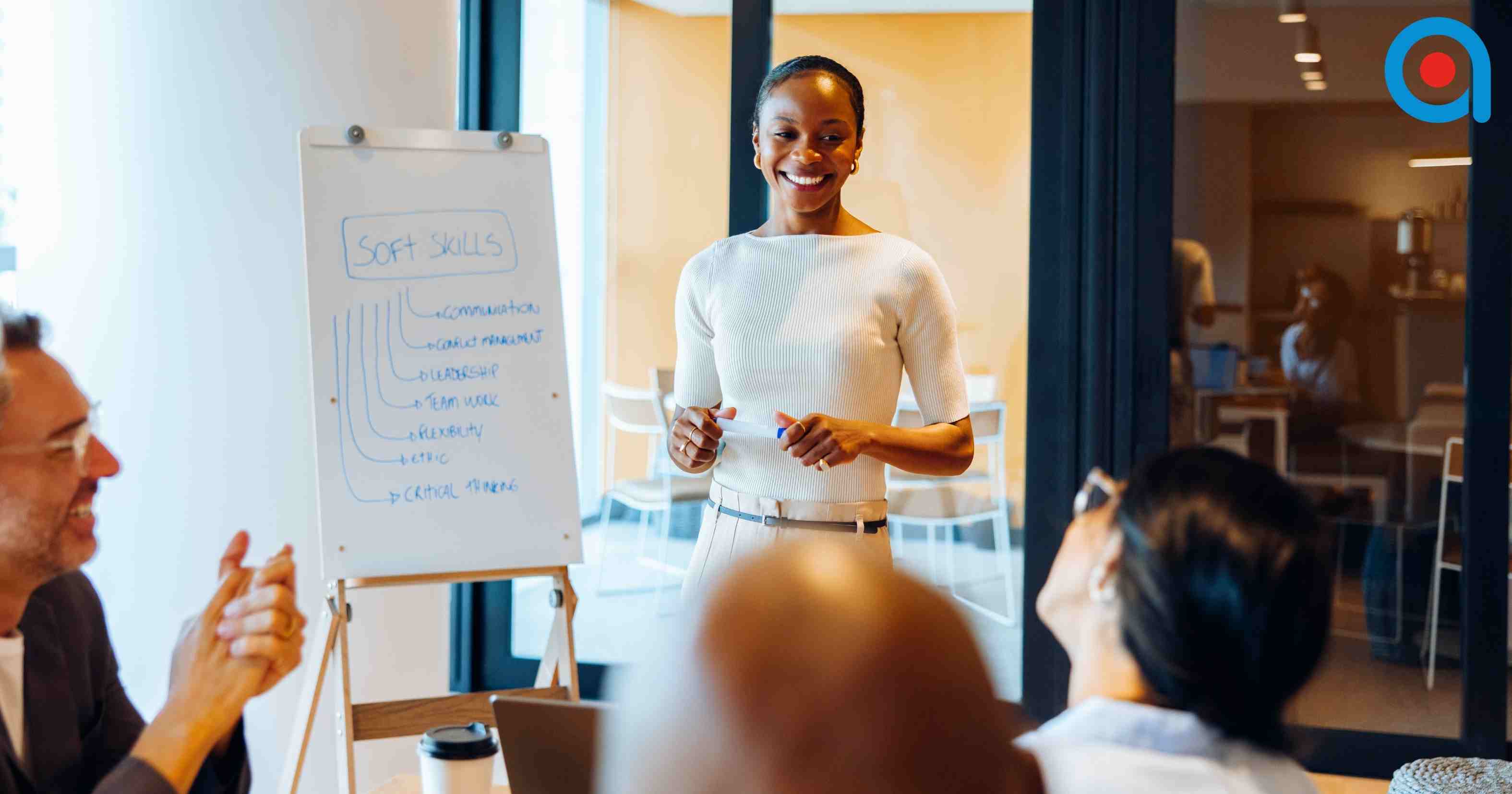 A confident facilitator and presenter.  