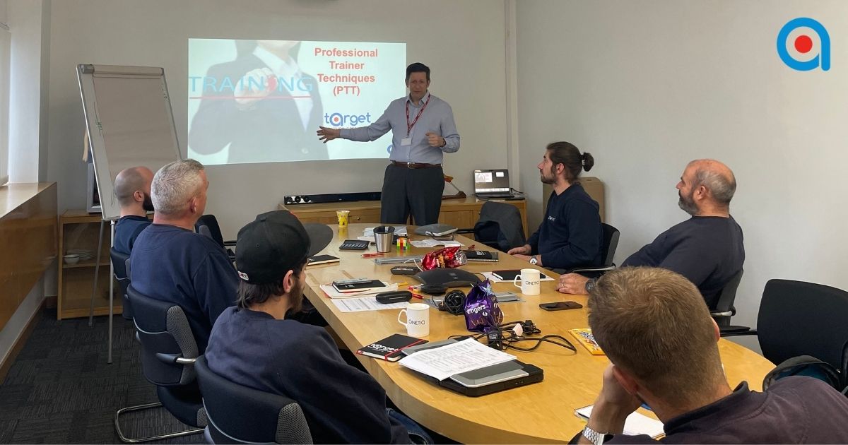 Trainer delivering an engaging and structured training session.