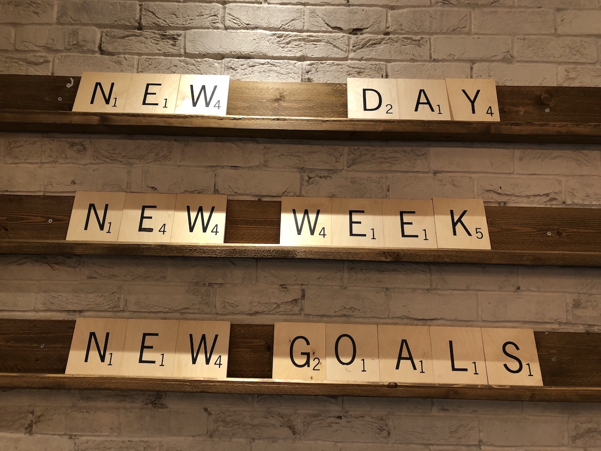 management blog - new day, new week, new goals